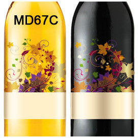 Floral Transparent 67 Custom Labels Set of 30