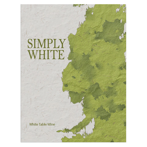 Simply White Wine Label