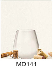MD 141 Glass with Corks Custom Wine Labels Set of 30